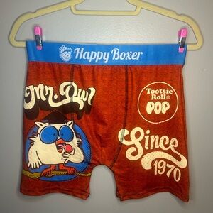 NWOT Adult Mr. Owl Tootsie Pop Stretch Unisex Boxer Briefs